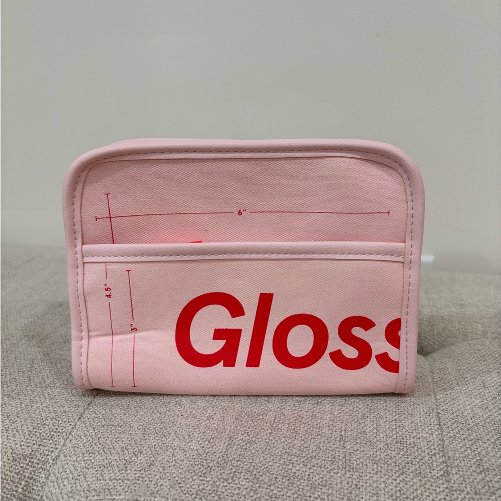 Glossier Light Pink Cosmetic Pouch